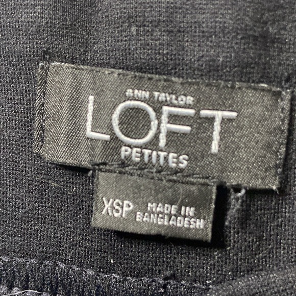 Ann Taylor Loft Petites Black Women’s Size XSP Performance Stretch Leggings - Picture 4 of 4